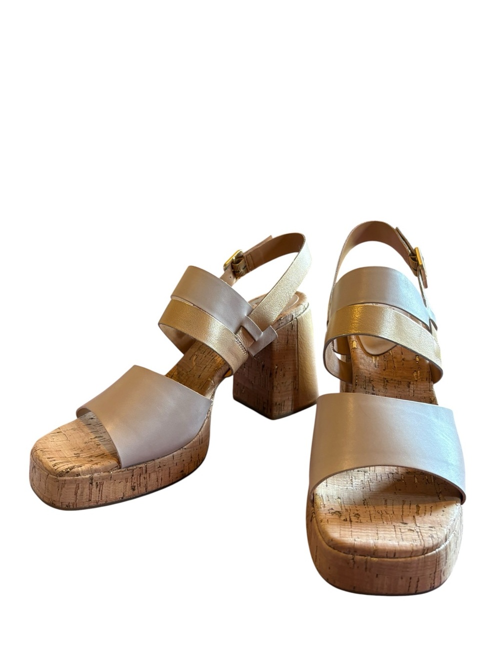 Kork-Ease Maxi Platform Sandals Natural Gold Women’s 11 NIB